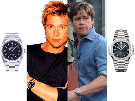 brad pitt's brietling wrist.